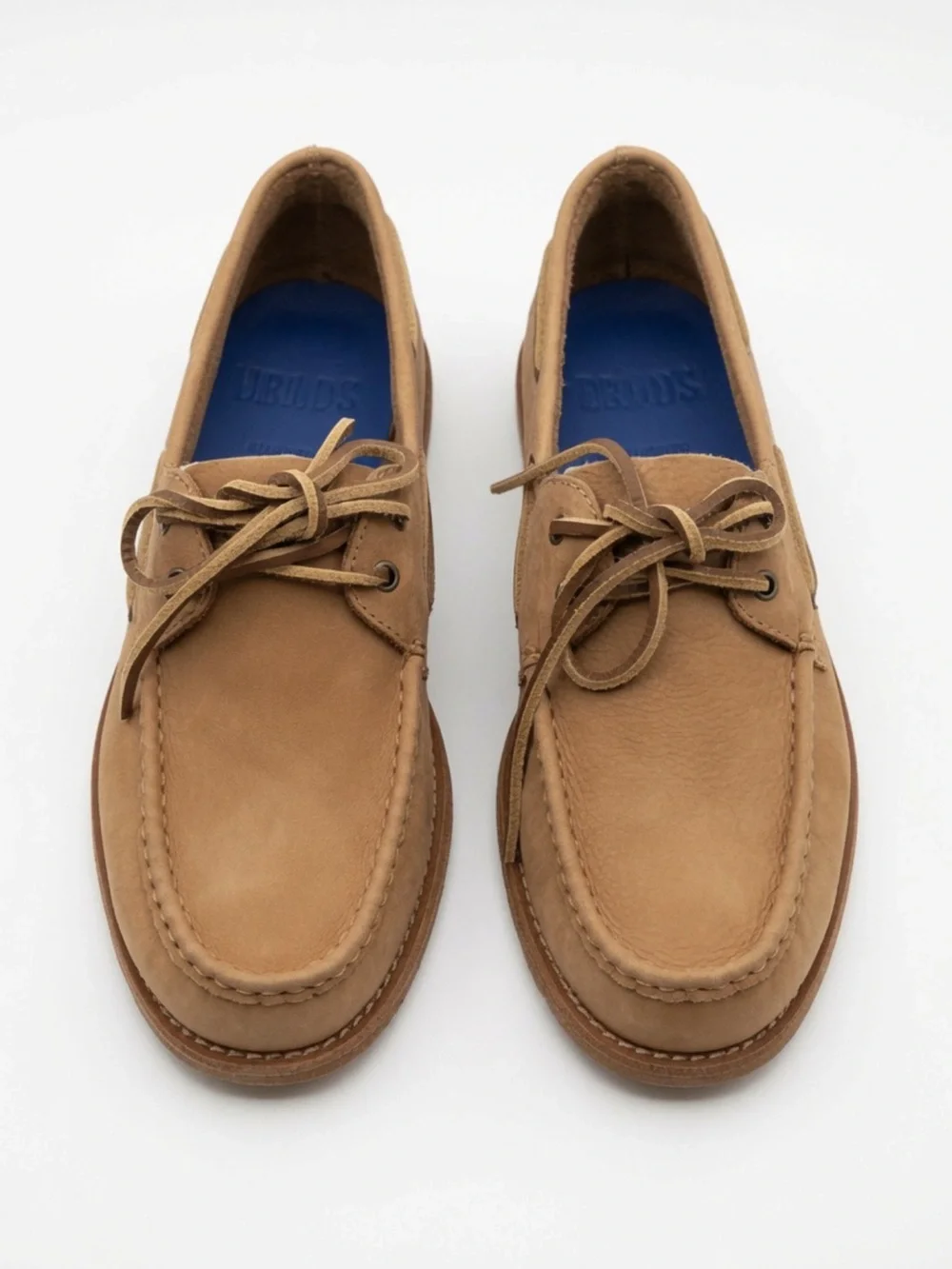 NEW Aldo Mr. B’s Beige Suede Boat Shoes Men’s Leather Lace-Up Moccasins Slip On